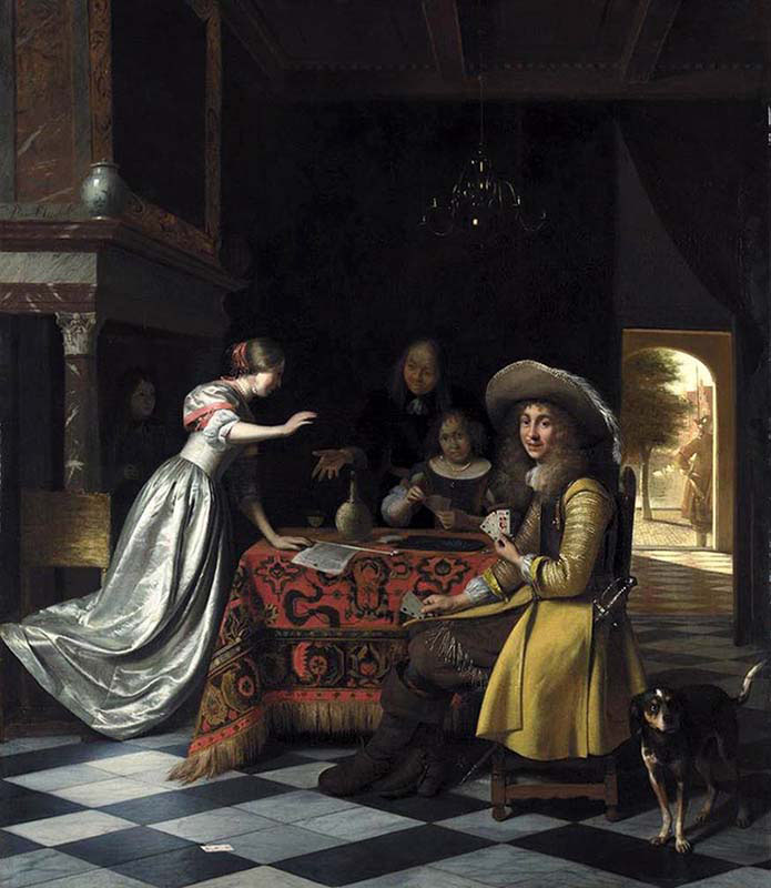 Card Players at a Table